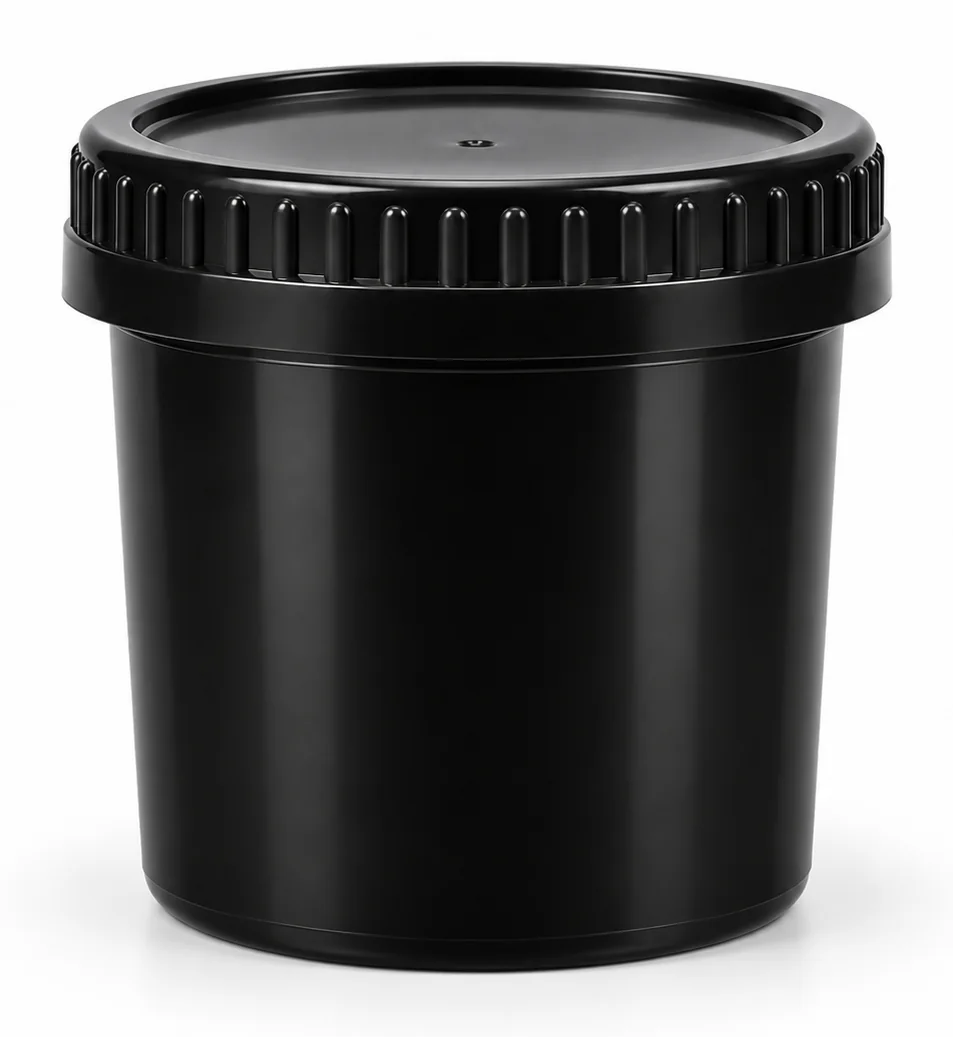 Pote de corpo preto